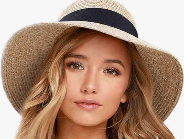 FURTALK Womens Beach Sun Straw Hat UV UPF 80 (6 colors) $80