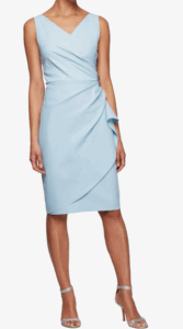 Alex Evenings Slimming Short Ruched Dress with Ruffle (23 colors) $140 (was $229)