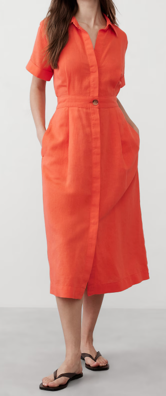 Banana Republic Linen-Blend Midi Shirtdress (2 colors), $78 (was $130)