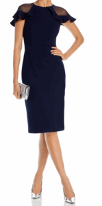 Eliza J Ruffle Sleeve Cocktail Dress 158