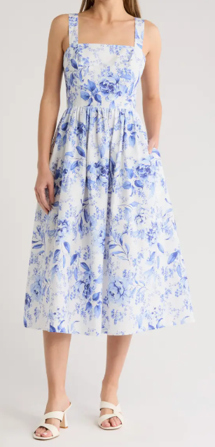 Eliza J Square Neck Smocked Sundress $54.97 (was $148)