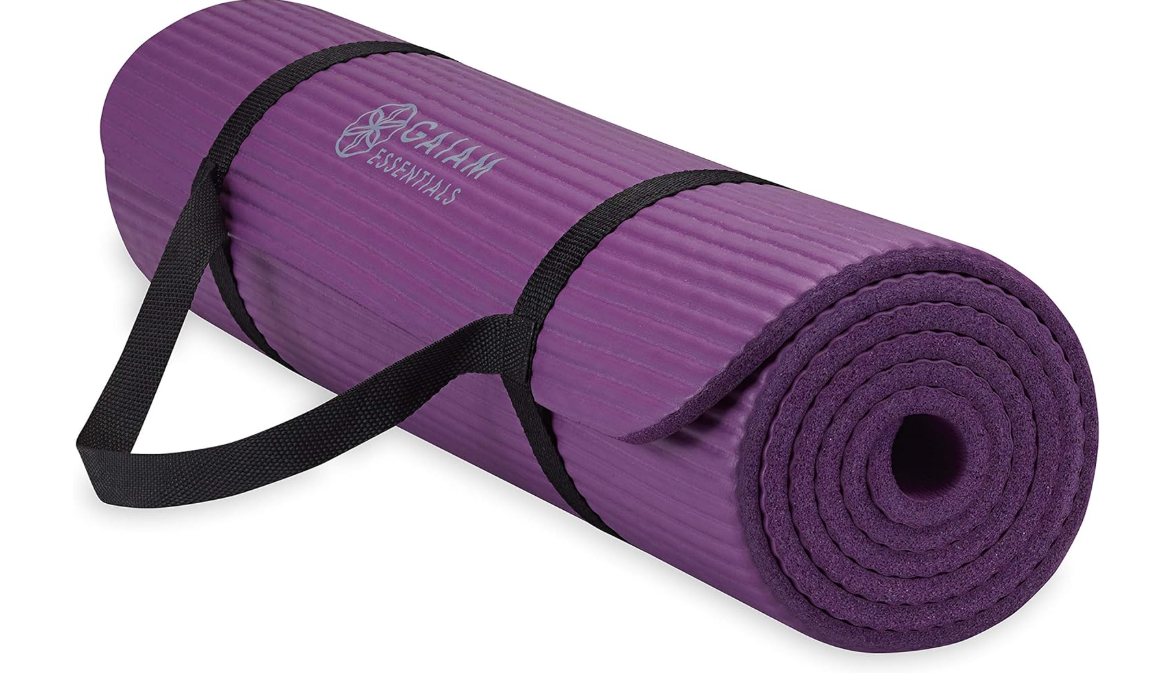 Gaiam Essentials Thick Yoga Mat (9 colors), $21.98