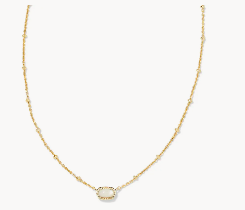Kendra Scott Mini Elisa Gold Satellite Short Pendant Necklace, $55