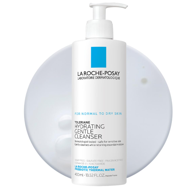 La Roche-Posay Toleriane Hydrating Gentle Cleanser, $17.99