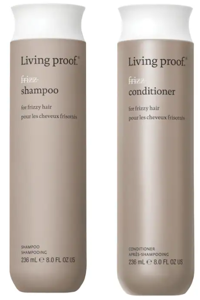 Living Proof No Frizz Smoothing Shampoo and Conditioner, $