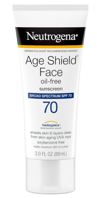Neutrogena Age Shield Face Oil-Free Sunscreen (3 pack), $32.04