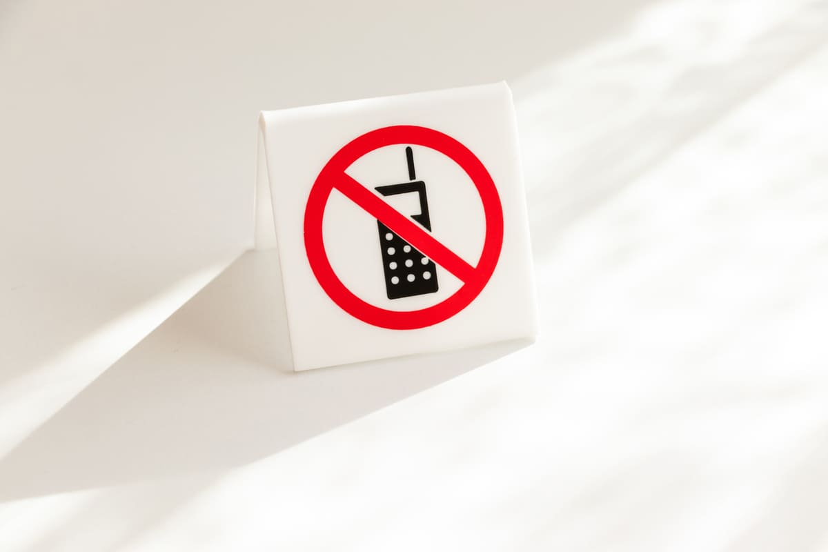 No cell phone