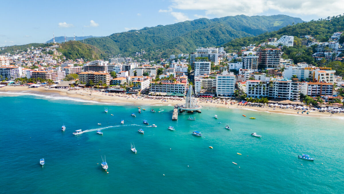 Los Muertos Beach in Puerto Vallarta, Mexico