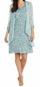 R & M Richards Beaded Crew Neck Lace 2-Piece Jacket Dress (2 colors) $129