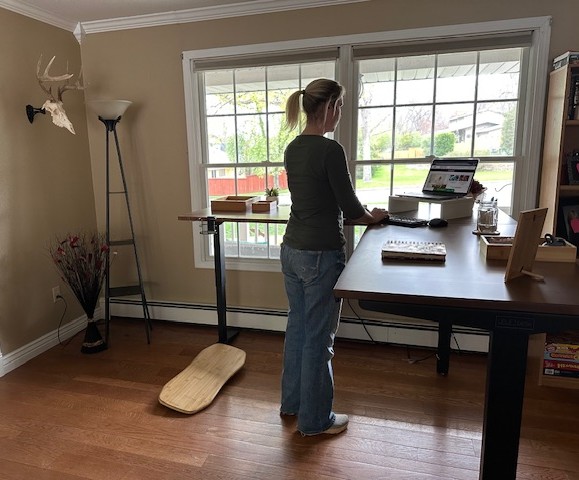 Standing desk working