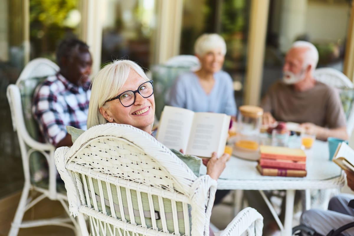 woman at a bookclub