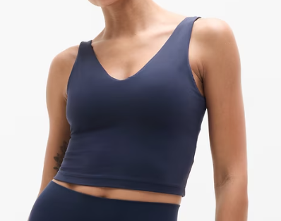 Athleta Transcend V-Neck Crop Sports Bra A-C, $39