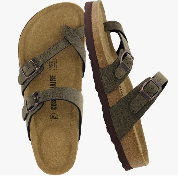 CUSHIONAIRE Women's Luna Cork Footbed Sandal (21 colors), $34.99 (was $49.99)