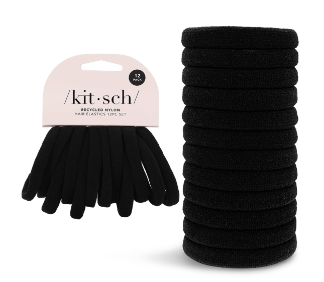 Kitsch Black Hair Ties No Damage, $7.99