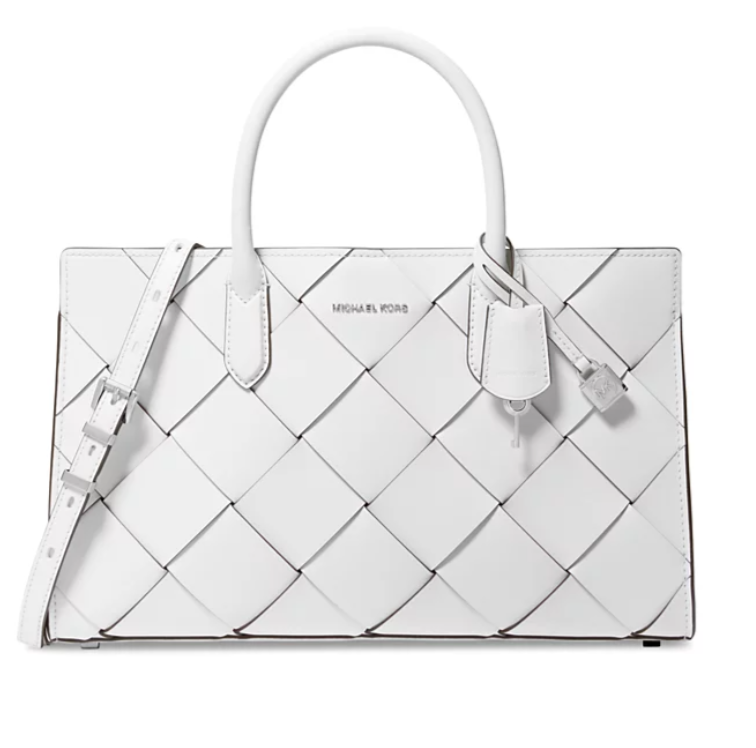 Michael Kors Scarlett Medium Woven Leather East West Satchel (4 colors), $358