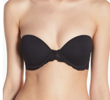 Natori Feathers Underwire Plunge Strapless Bra, $64