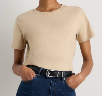 Quince100% Organic Cotton Boxy Crewneck Tee (4 colors) $15.00 (was $34.50)