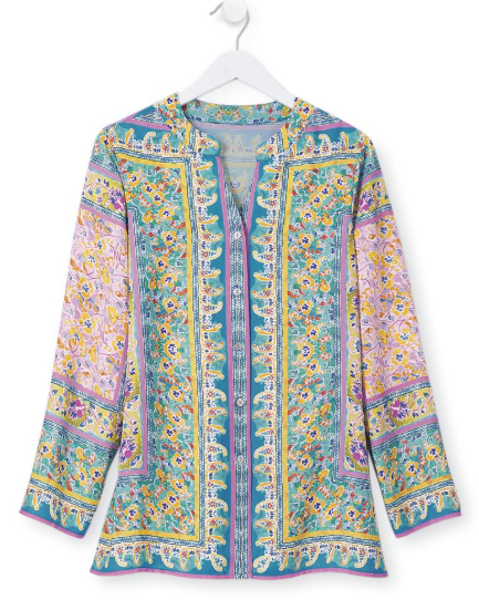 Serengeti Floral Scarf-Print Tunic, $49.95+