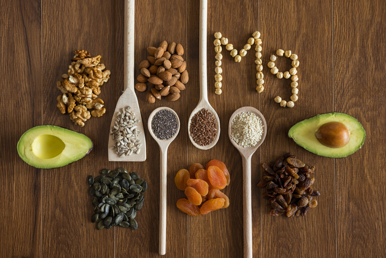Magnesium-rich snacks, or healthy food