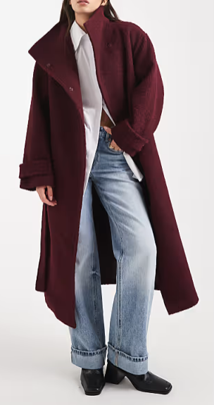 ASOS DESIGN cozy longline formal coat (3 colors), $159