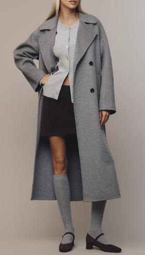 Anthropology Double-Faced Wool Blend Coat (2 colors), $258