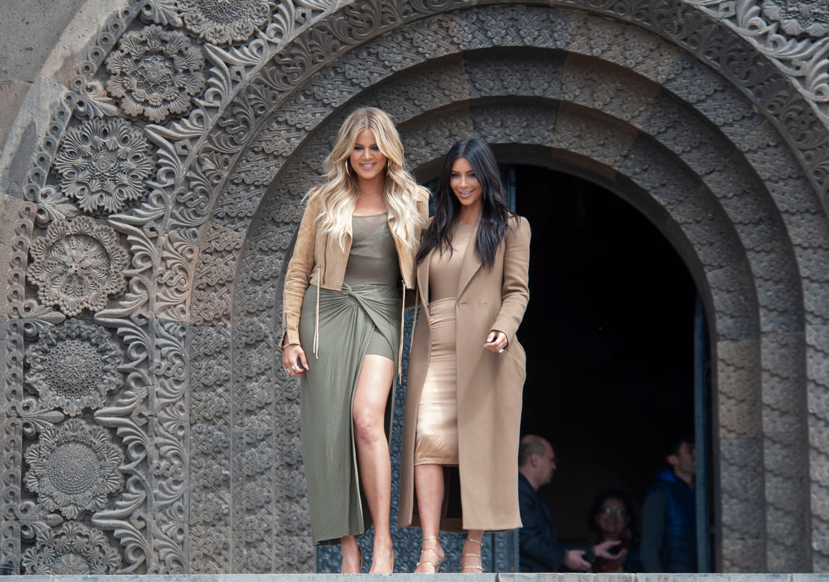 Kim and Khloe Kardashian