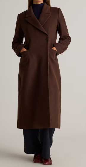 Quince Italian Wool Tailored Coat (3 colors), $200 (was $398)