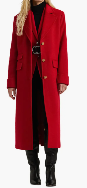 Ralph Lauren Longline Wool Blend Reefer Coat (4 colors), $199.99 (was $330)