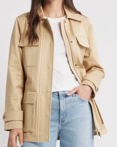 Caslon Utility Cotton Trench Coat (2 colors), $119