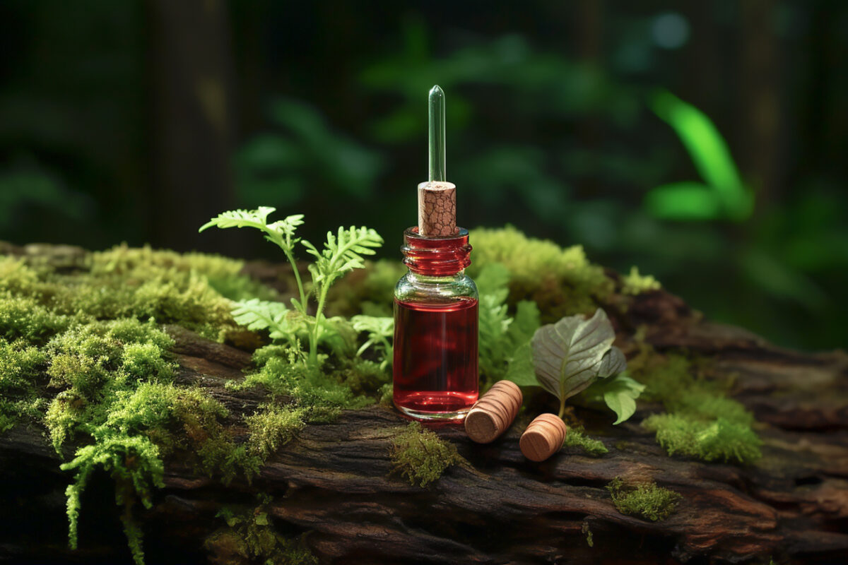 Pycnogenol or Pinus pinaster in dark bottle