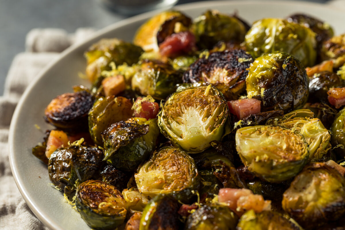 Roasted Brussels Sprouts with Balsamic Glaze
