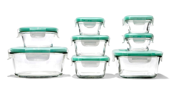 OXO Good Grips 16 Piece Glass Smart Seal Airtight Everyday Container Set, $63.95