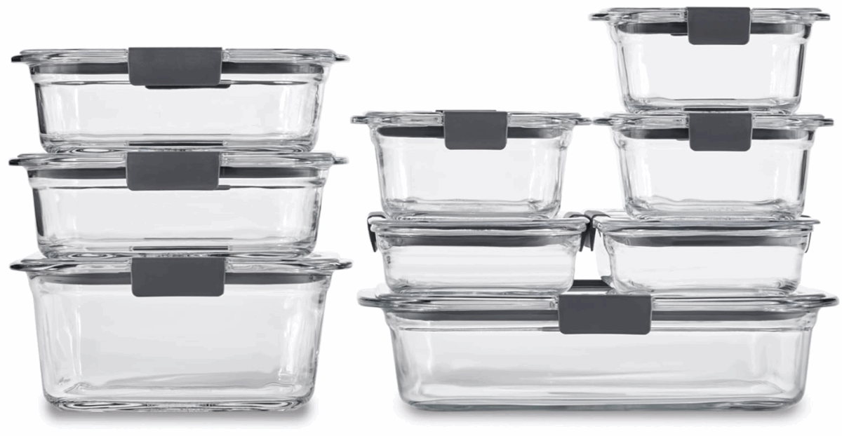 Rubbermaid Brilliance Glass Food Storage Containers, $59.99