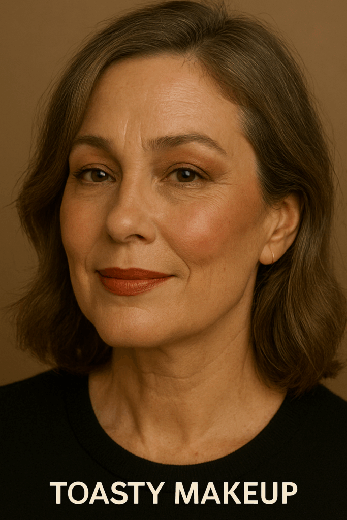 toasty with warm blush