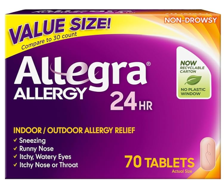 Allegra Adult 24-Hour Allergy Relief Tablets, $39.69