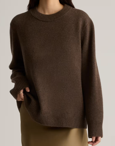 Mongolian Cashmere Oversized Crewneck Sweater (11 colors), $119.90
