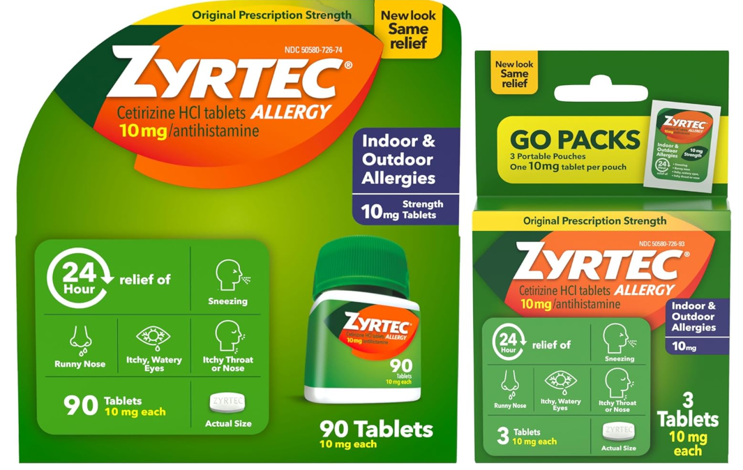 Zyrtec 24 Hour Allergy Relief Tablets, $43.89