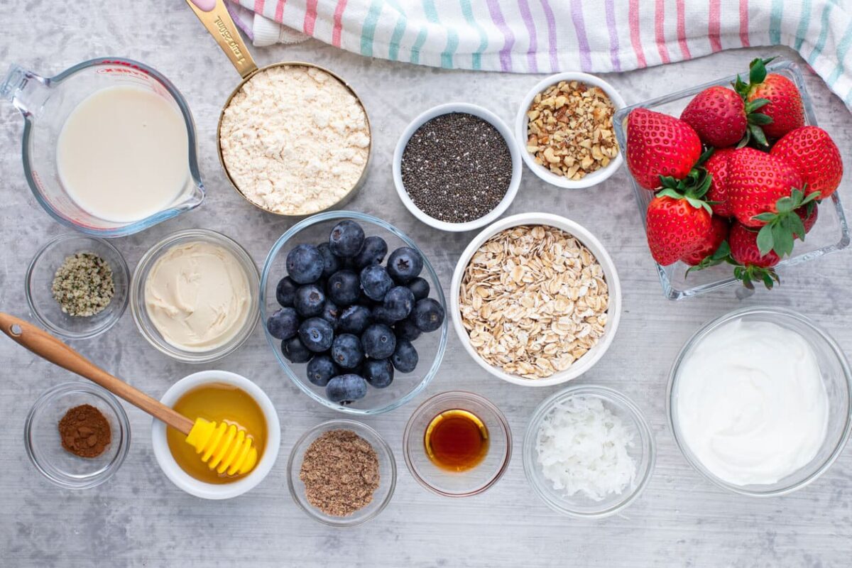Protein overnight oats ingredients