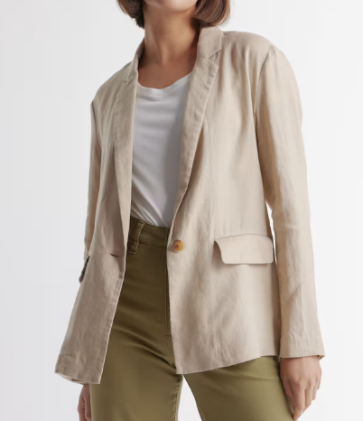 Quince 100% European Linen Blazer (4 colors), $70
