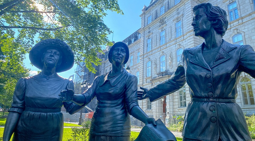 Rhode Scholar Quebec Program-Monument to the Suffragettes