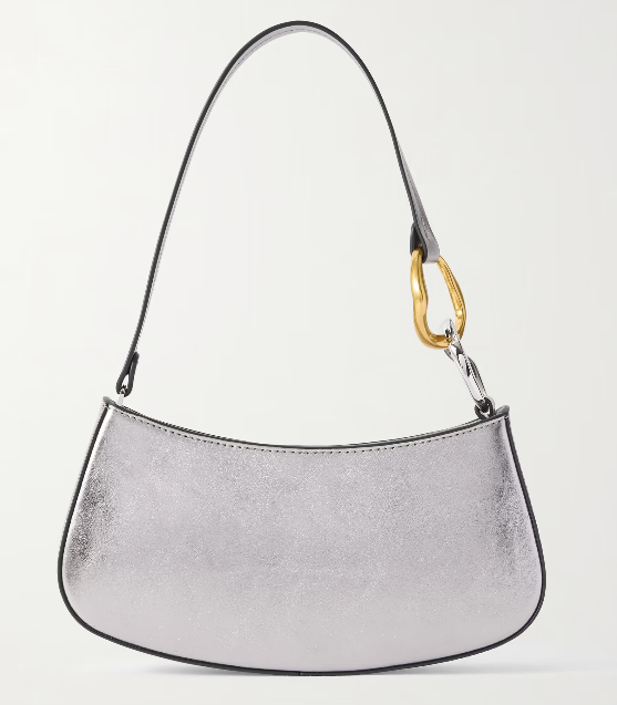 STAUD Ollie metallic leather shoulder bag (3 colors), $250