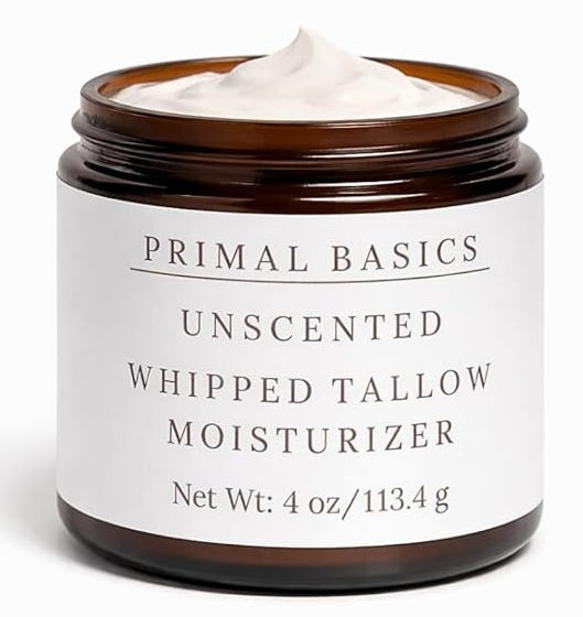 Primal Basics Organic Grass‑Fed Whipped Tallow Moisturizer
