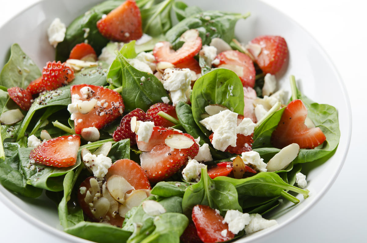 Spring Strawberry Spinach Salad