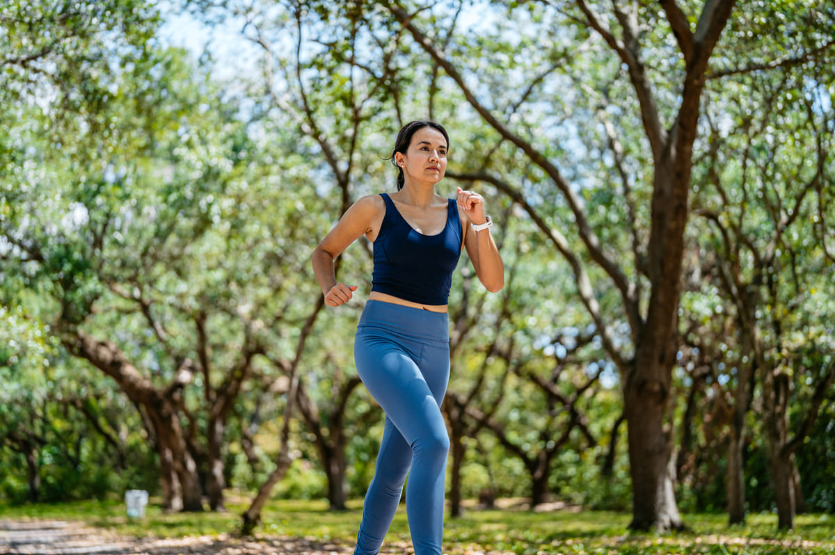 woman walking for fitness