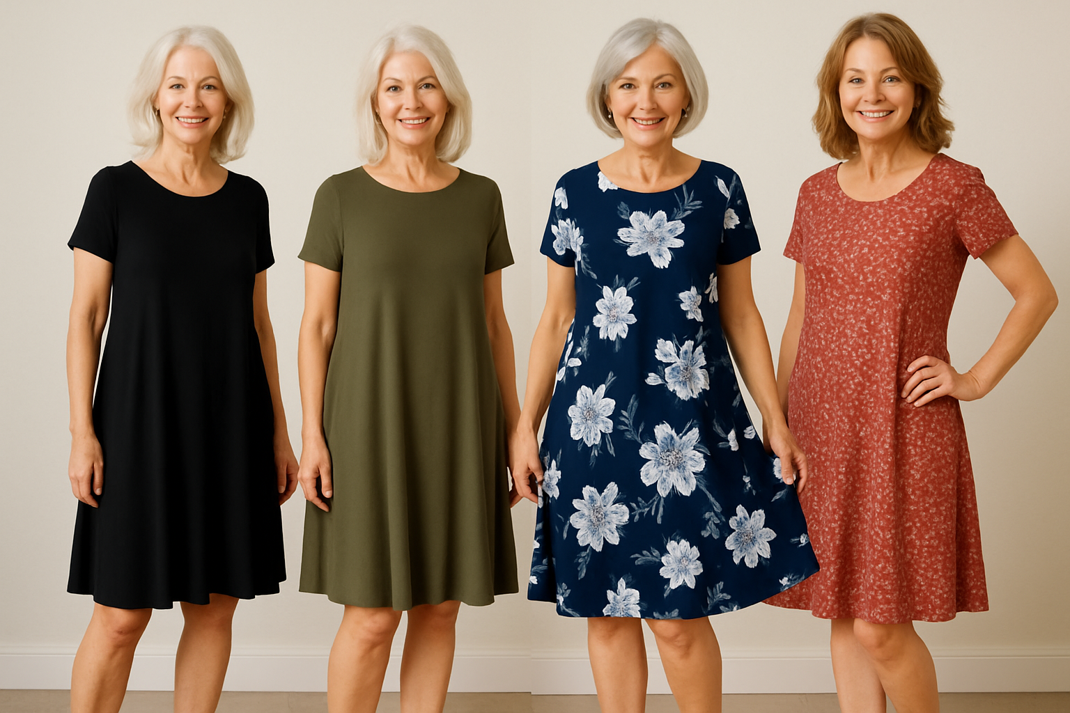 Best swing dresses for women over 50