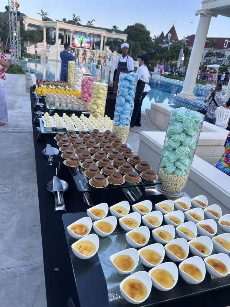 Dessert Table at a Beach Party at Beaches Turks and Caicos