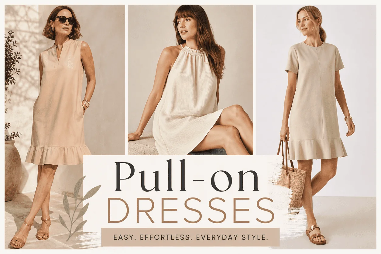 Pull-on Dresses for Women over 50
