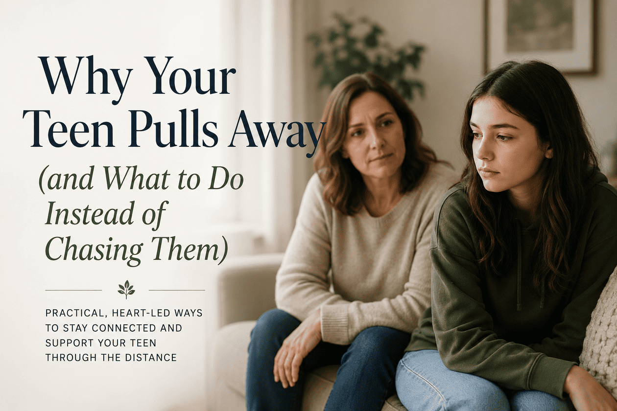 Why your teen pulls away and what to do about it
