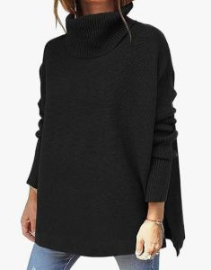 Lillusory Oversized Turtleneck Sweater