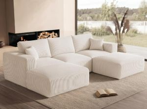 Living&Giving U Shaped Boneless Cloud Couch